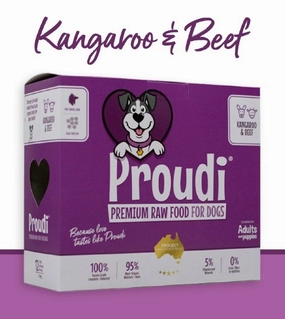 Proudi Raw Dog Food (Kangaroo & Beef)