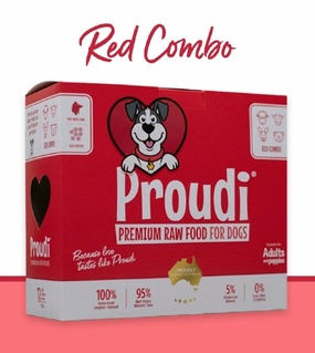 Proudi Raw Dog Food (Red Meat Combo) raw dog food,fresh pet meals