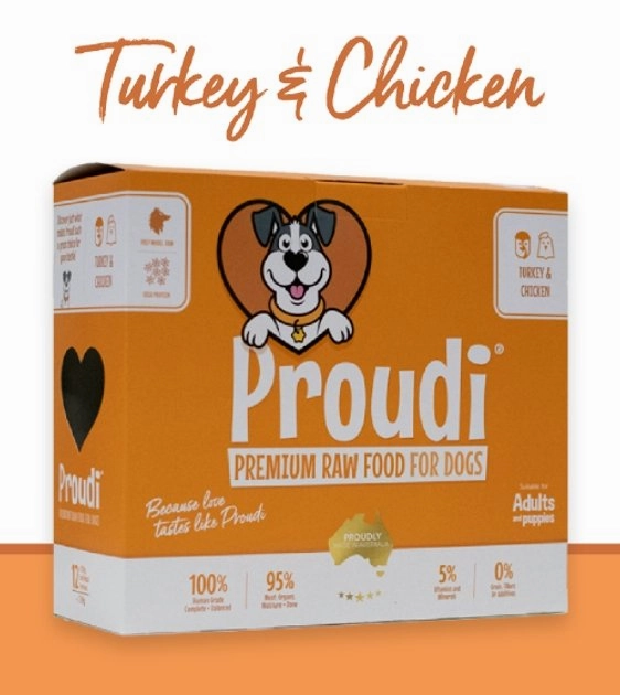 Proudi Raw Dog Food (Turkey & Chicken)