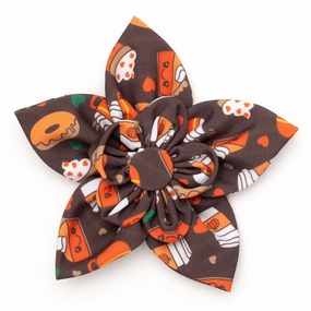 Pumpkin Spice Dog Collar Flower dog collar accessory,collar decor