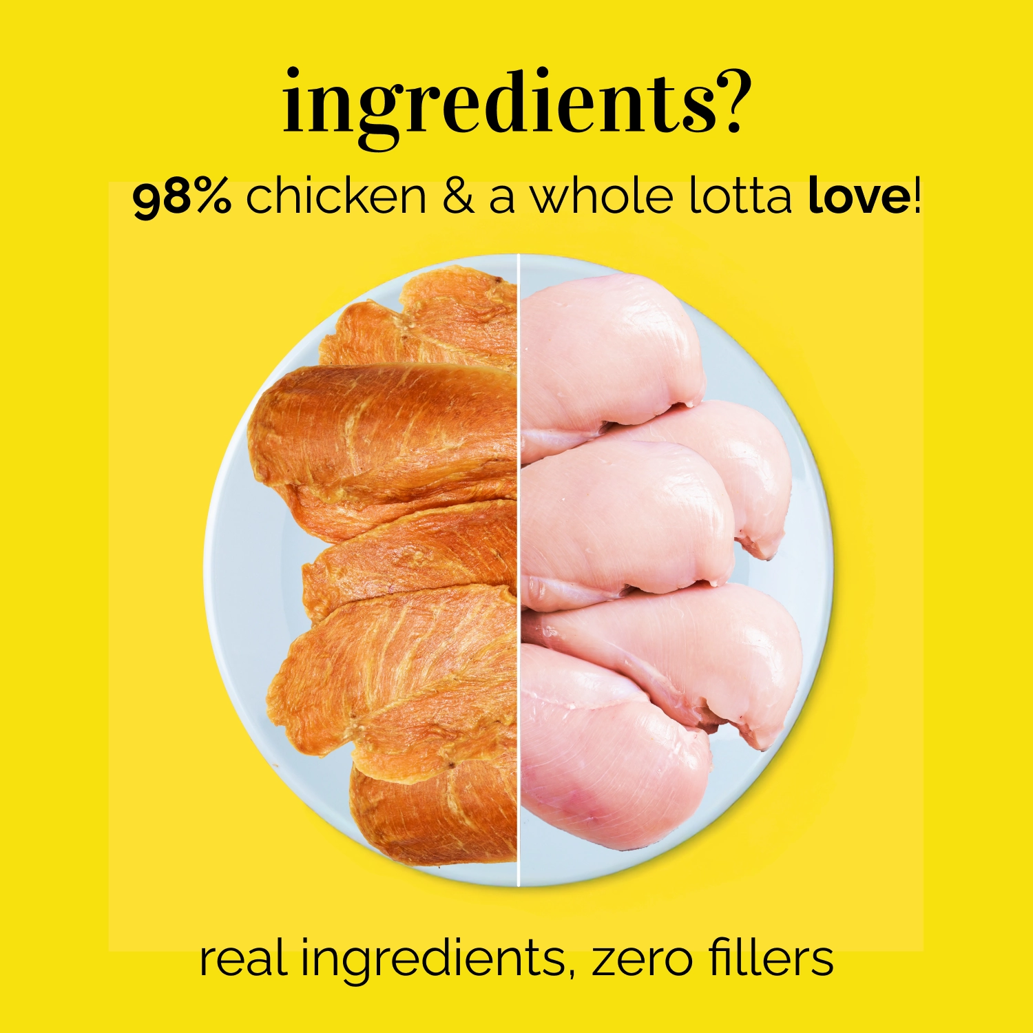 Purepet Chicken Flavour Real Chicken Biscuit and Henlo Chicken Jerky Dog Treats Combo