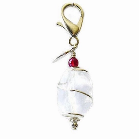 Quartz Clear Healing Dog Collar Charm Pawmulet