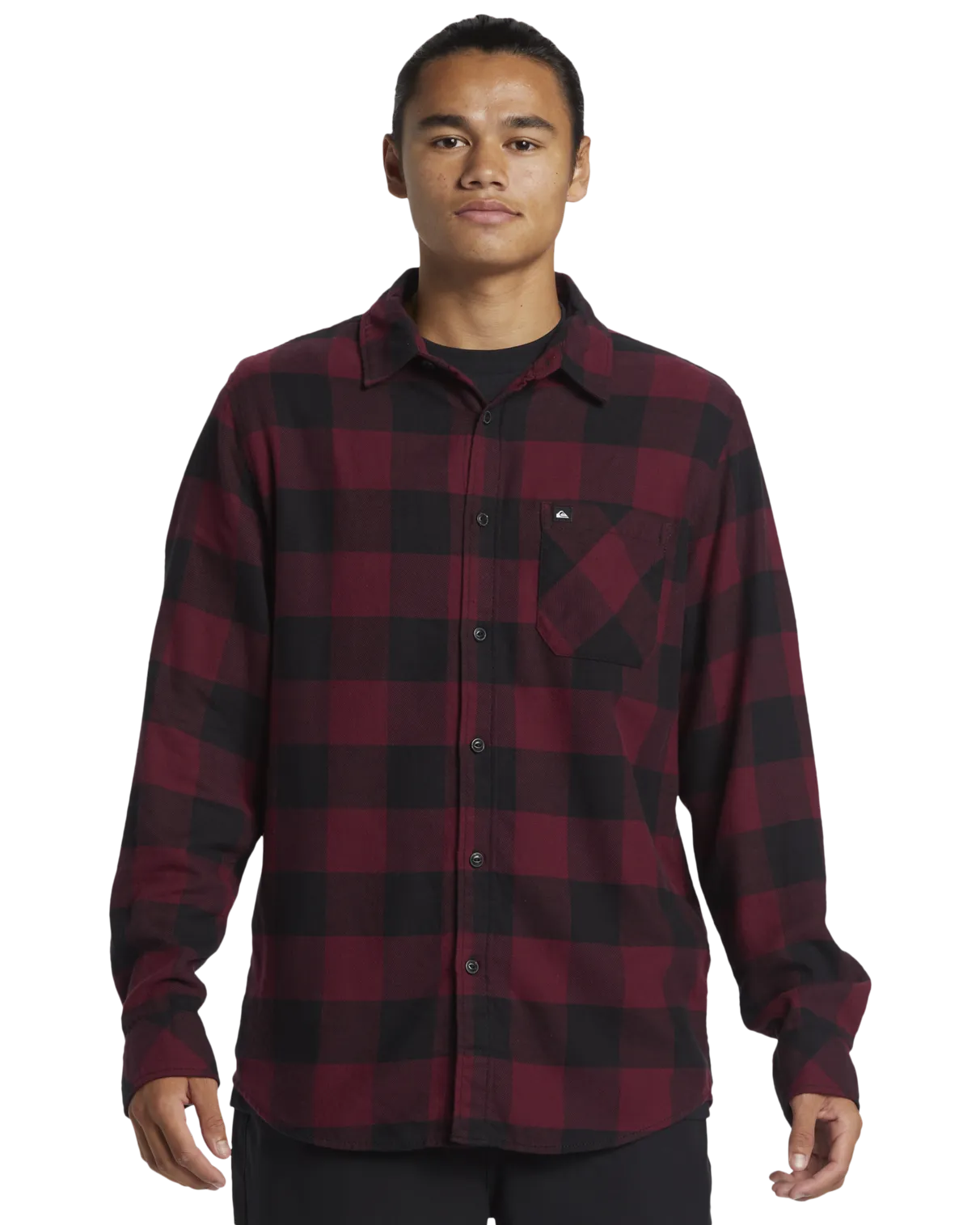 Quiksilver Clothing Buffalo Classic Flannel Shirt in Wine