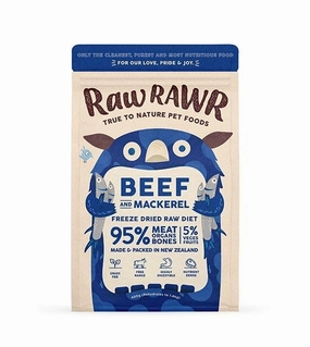 Raw Rawr's Freeze Dried Beef & Mackerel Balanced Diet Dog Food freeze-dried dog food,lightweight pet food