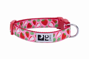RC Pets Patterned Dog Clip Collar - Strawberries dog collar,pet neck strap
