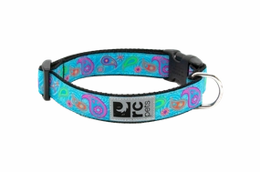 RC Pets Patterned Dog Clip Collar - Tropical Paisley dog collar,pet neck strap
