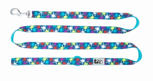 RC Pets Patterned Dog Leash 1/2"x6' - Splatter dog bow tie,pet bandana,dog scarf
