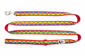RC Pets Patterned Dog Leash 1"x6' - Rainbow Paws dog bow tie,pet bandana,dog scarf