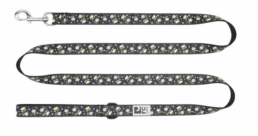 RC Pets Patterned Dog Leash 3/4"x6' - Daisies dog bow tie,pet bandana,dog scarf