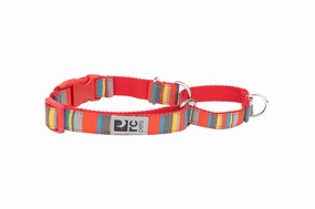 RC Pets Patterned Easy Clip Web Training Dog Collar - Multi Stripes dog collar,pet neck strap