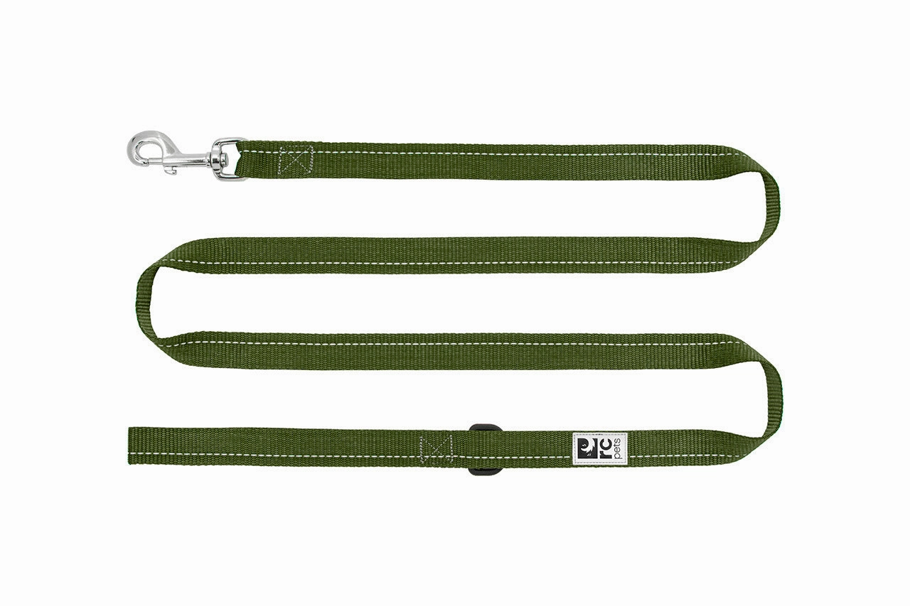 RC Pets Primary Dog Leash 1/2"x6' - Dark Olive dog bow tie,pet bandana,dog scarf
