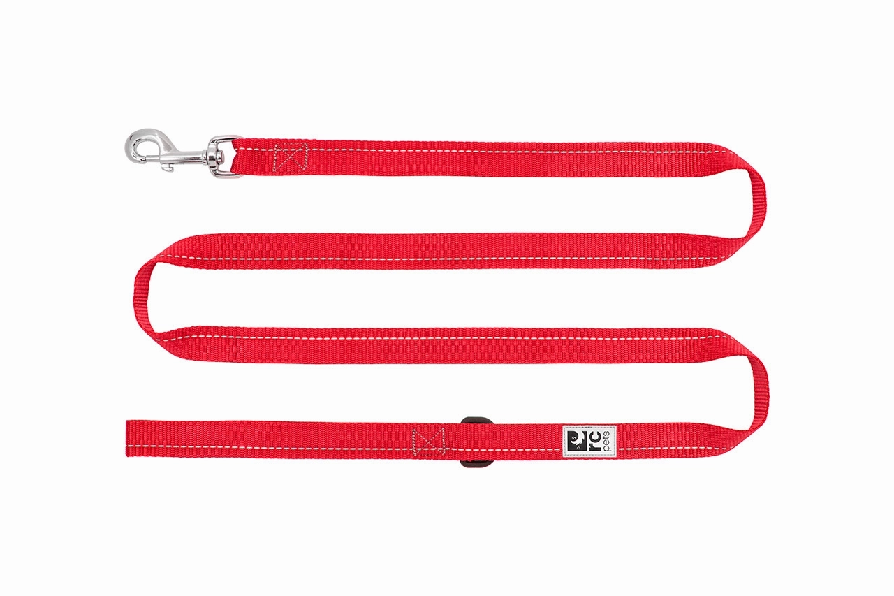 RC Pets Primary Dog Leash 1"x6' - Red dog bow tie,pet bandana,dog scarf