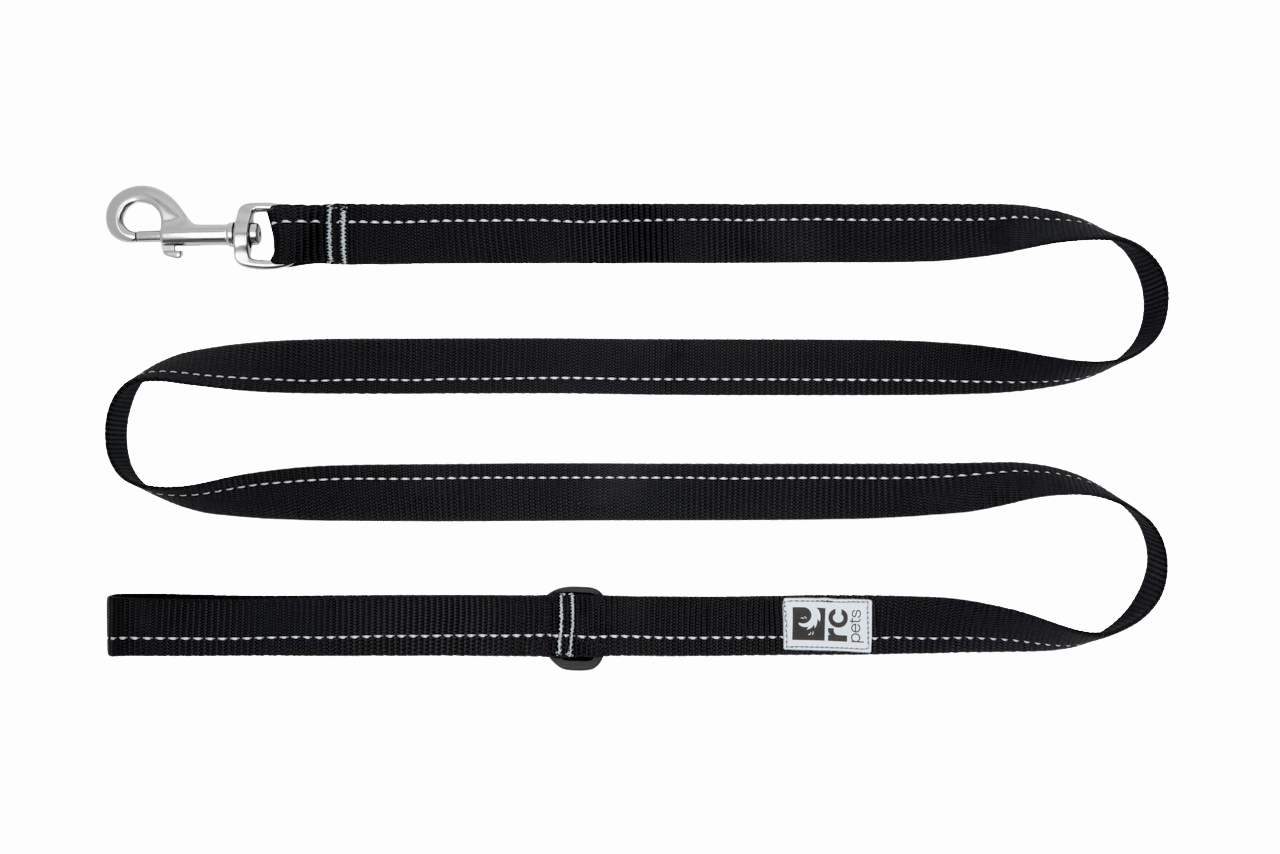 RC Pets Primary Dog Leash 3/4"x6' - Black dog bow tie,pet bandana,dog scarf