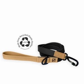 Recycled Ripstop Dog Leash Black dog mixer,pet meal booster