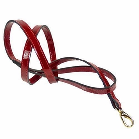 Regency Collection Dog Leash Ruby Red Patent dog mixer,pet meal booster