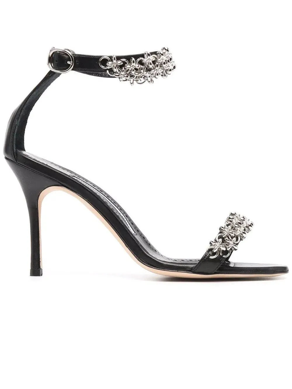Rekik Fabio Heeled Sandals Black Shoes_Manolo-Blahnik