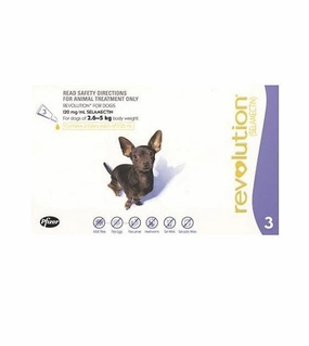 Revolution Heartworm, Flea & Tick Treatment For Extra Small Dogs (5.1lb - 10lb/ 2.6kg - 5kg) pet housekeeping,dog mess kit