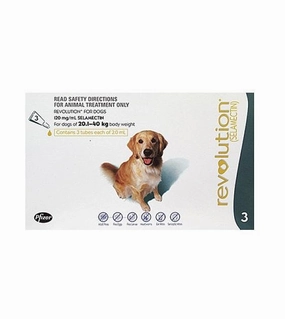 Revolution Heartworm, Flea & Tick Treatment For Large Dogs (40.1lb - 85lb / 20kg - 40kg) pet housekeeping,dog mess kit
