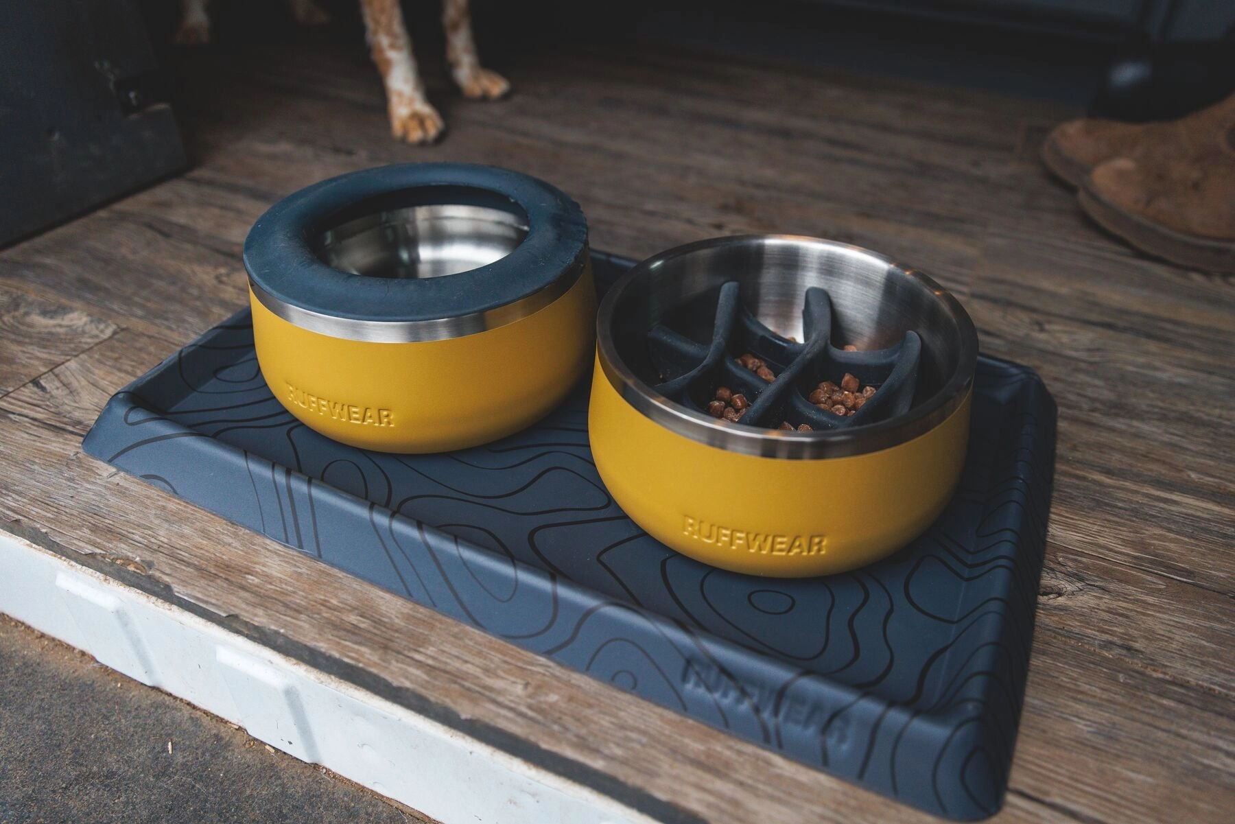 Ruffwear Basecamp Anti-Splash Dog Bowl Insert (Basalt Gray)