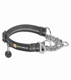 Ruffwear Chain Reaction? Reflective Martingale Dog Collar (Granite Gray) dog charms,dog ID