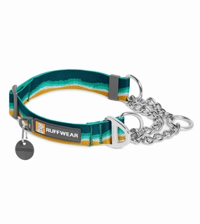 Ruffwear Chain Reaction? Reflective Martingale Dog Collar (Seafoam) dog charms,dog ID