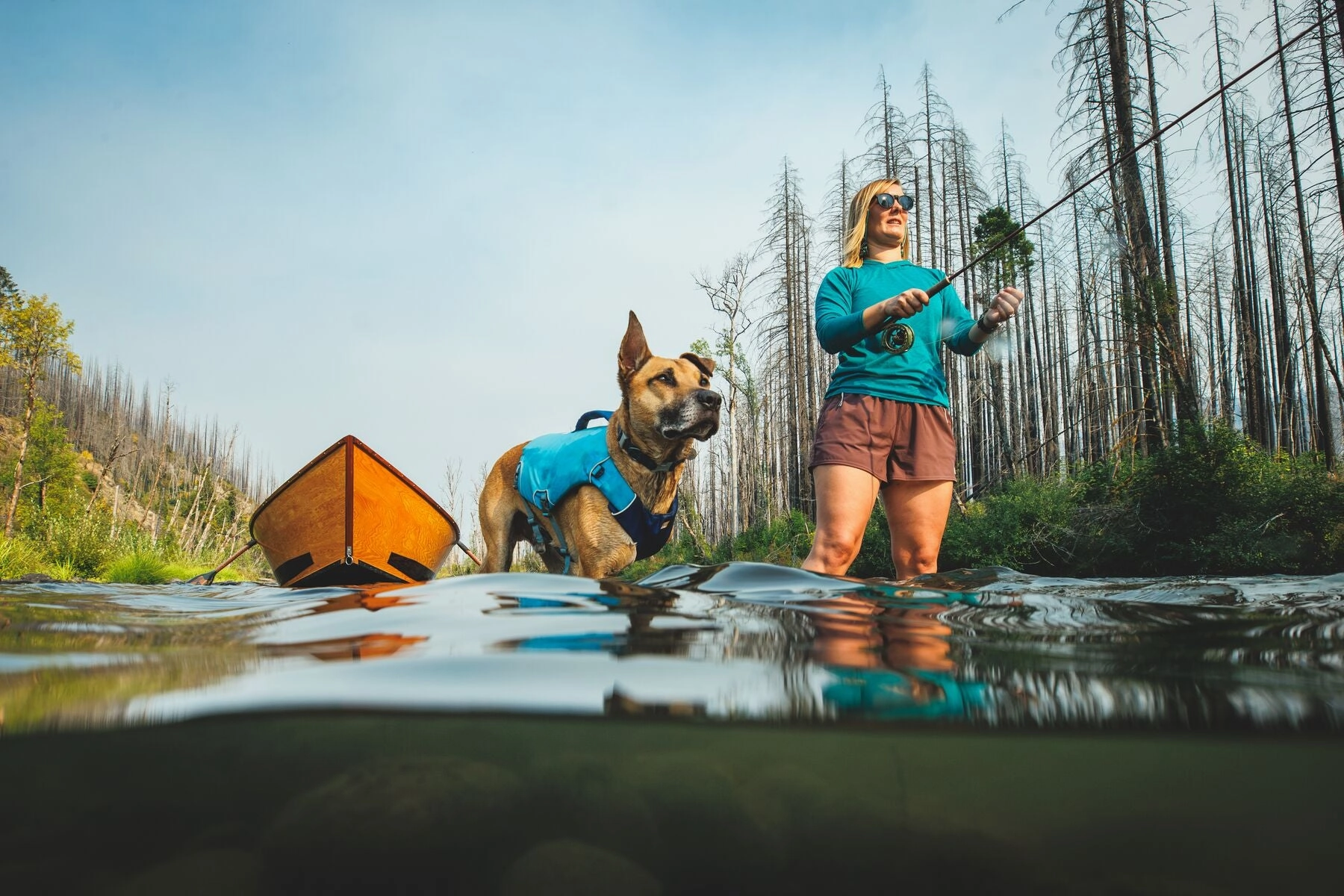 Ruffwear Confluence Harness-Style Dog Life Jacket (Tangelo Orange)