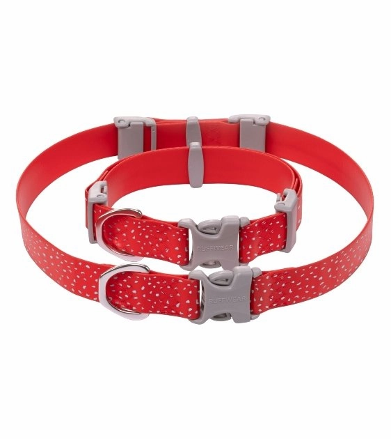 Ruffwear Confluence? Waterproof & Stink-Proof Dog Collar (Red Sumac)