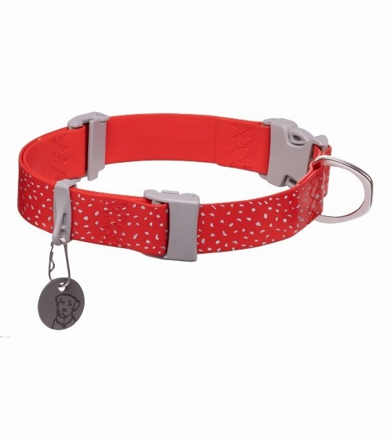 Ruffwear Confluence? Waterproof & Stink-Proof Dog Collar (Red Sumac)