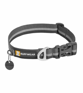 Ruffwear Crag? Reflective Dog Collar (Granite Gray) dog charms,dog ID