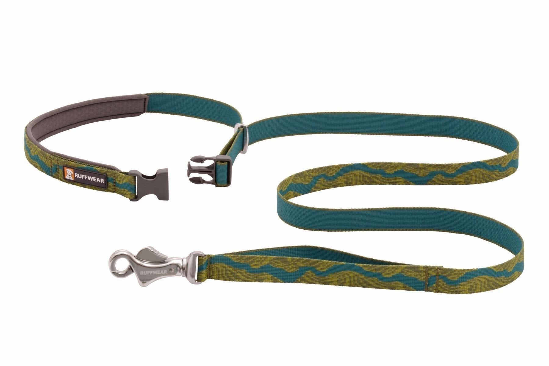 Ruffwear Flat Out? Patterned & Multi-Use Dog Leash (Ember Distortion)