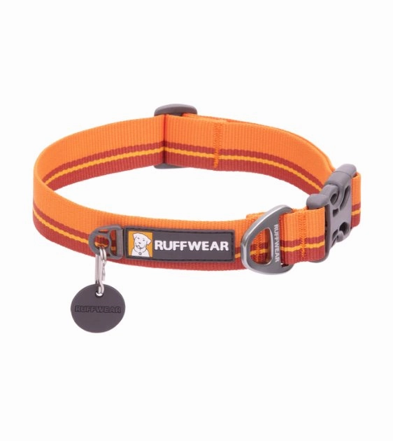 Ruffwear Flat Out? Patterned Dog Collar (Autumn Horizon) dog charms,dog ID