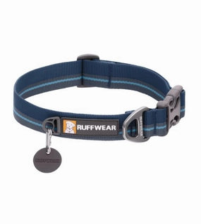 Ruffwear Flat Out? Patterned Dog Collar (Blue Horizon) dog charms,dog ID