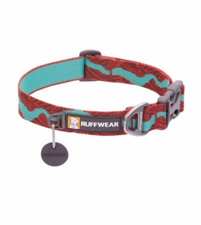 Ruffwear Flat Out? Patterned Dog Collar (Colorado River) dog charms,dog ID