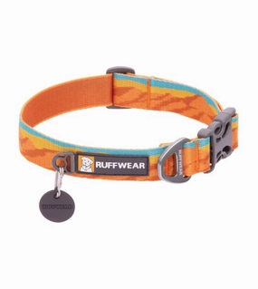 Ruffwear Flat Out? Patterned Dog Collar (Fall Mountains) dog charms,dog ID