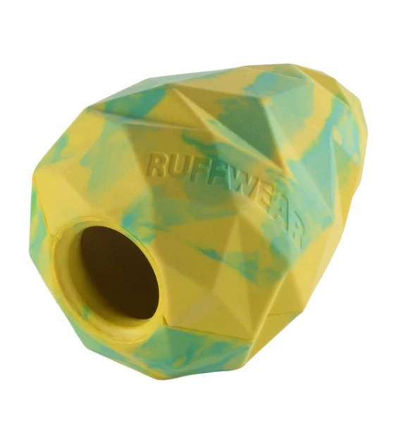 Ruffwear Gnawt-a-Cone Natural Rubber Treat Dispenser Throw Dog Toy (Lichen Green)