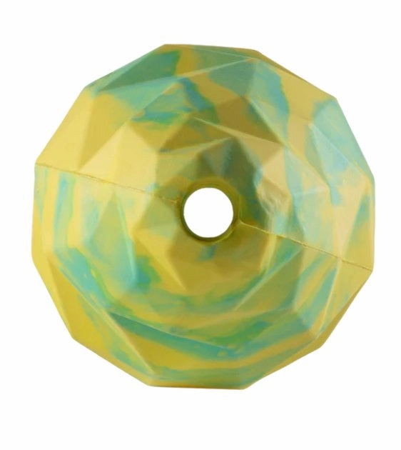 Ruffwear Gnawt-a-Cone Natural Rubber Treat Dispenser Throw Dog Toy (Lichen Green)