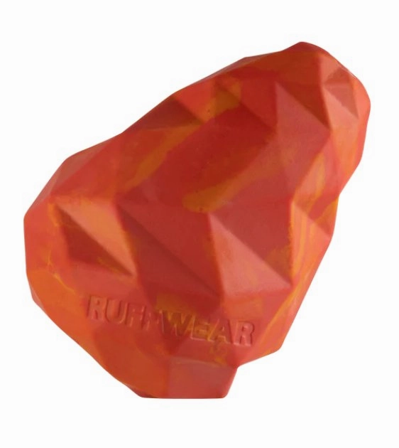 Ruffwear Gnawt-a-Cone Natural Rubber Treat Dispenser Throw Dog Toy (Red Sumac) large breed food,big dog food