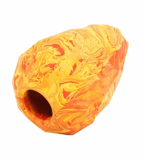 Ruffwear Gnawt-a-Cone Natural Rubber Treat Dispenser Throw Dog Toy (Salamander Orange) wet dog food,moist dog food