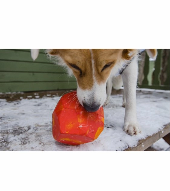 Ruffwear Gnawt-a-Rock Natural Rubber Treat Dispenser Throw Dog Toy (Blue Pool)
