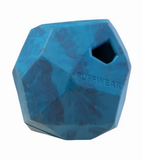 Ruffwear Gnawt-a-Rock Natural Rubber Treat Dispenser Throw Dog Toy (Blue Pool) large breed food,big dog food