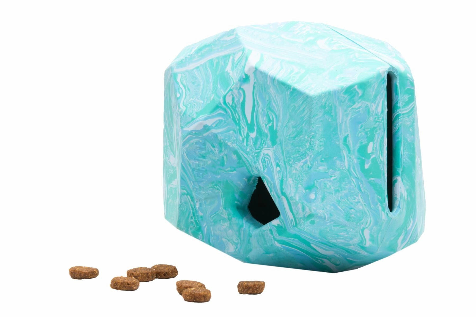 Ruffwear Gnawt-a-Rock Natural Rubber Treat Dispenser Throw Dog Toy (Glacial Blue)