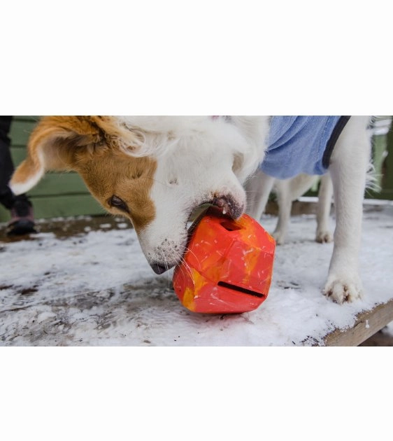 Ruffwear Gnawt-a-Rock Natural Rubber Treat Dispenser Throw Dog Toy (Lichen Green)