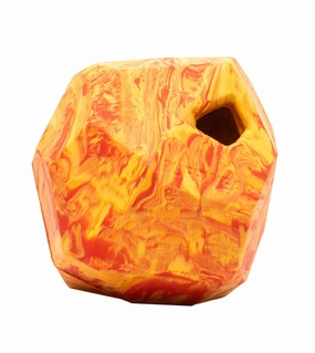 Ruffwear Gnawt-a-Rock Natural Rubber Treat Dispenser Throw Dog Toy (Salamander Orange) wet dog food,moist dog food