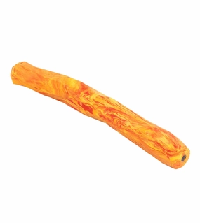 Ruffwear Gnawt-a-Stick Natural Rubber Floating Throw Dog Toy (Salamander Orange) large breed food,big dog food