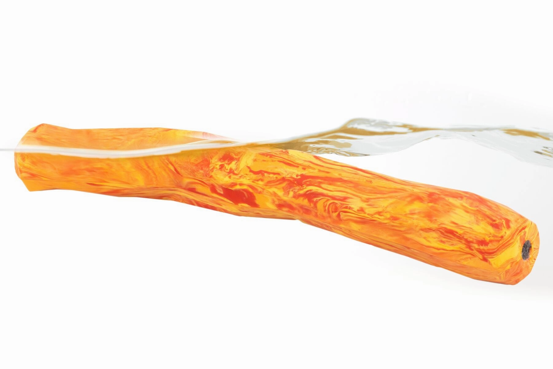 Ruffwear Gnawt-a-Stick Natural Rubber Floating Throw Dog Toy (Salamander Orange)