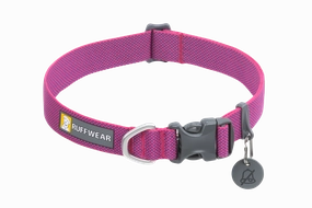 RuffWear Hi & Light Dog Collar - Alpenglow Pink dog collar,pet neck strap