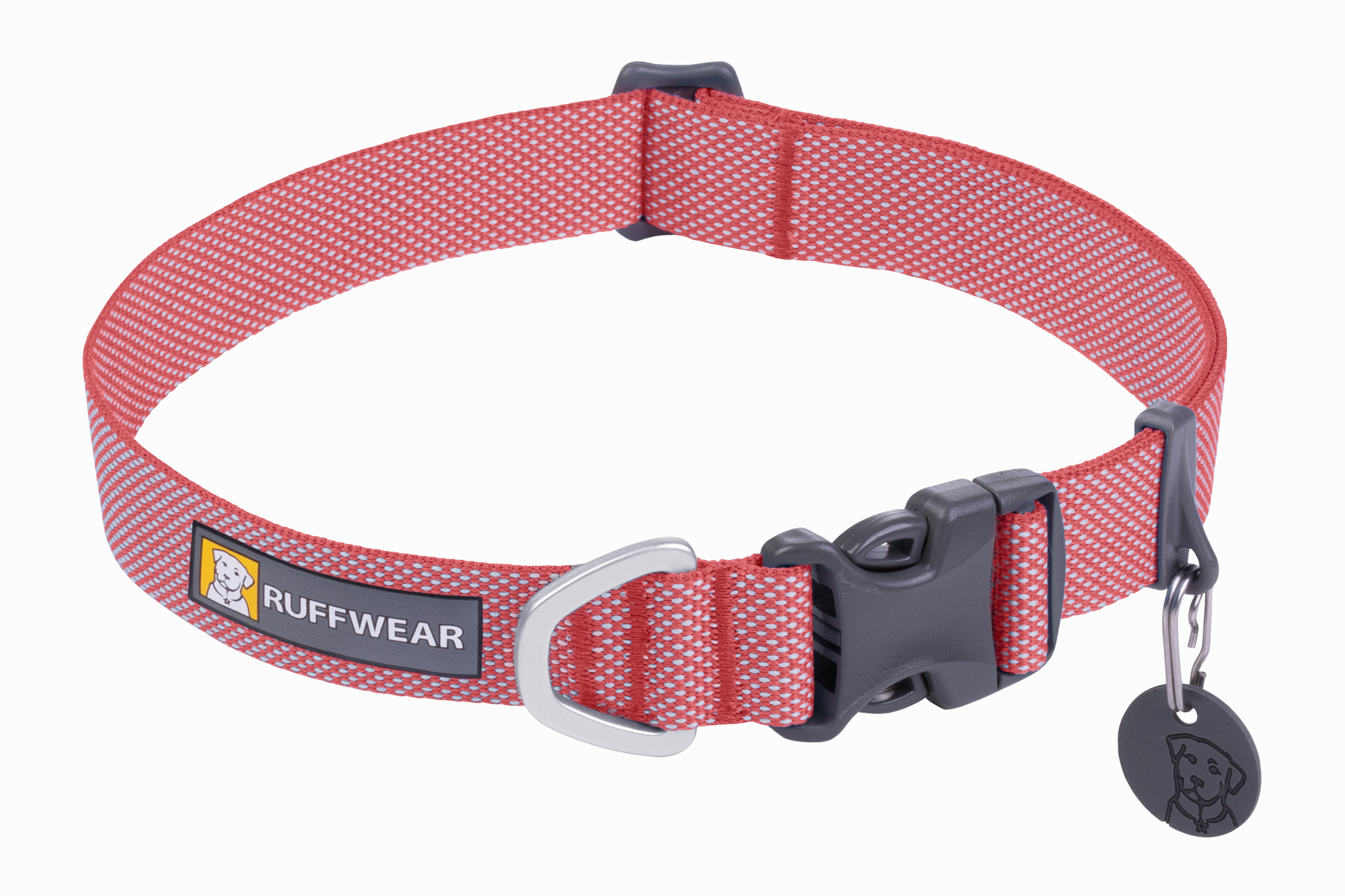 RuffWear Hi & Light Dog Collar - Salmon Pink dog collar,pet neck strap