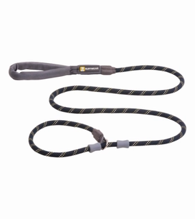 Ruffwear Just-a-Cinch? Reflective Rope Slip Dog Leash (Obsidian Black)