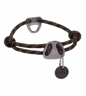 Ruffwear Knot-a-Collar? Reflective Adjustable Rope Dog Collar (Obsidian Black) dog charms,dog ID