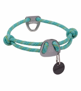 Ruffwear Knot-a-Collar? Reflective Rope Dog Collar (Aurora Teal) dog charms,dog ID